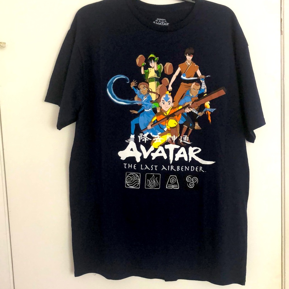 Avatar The Last Air Bender blue L tee shirt